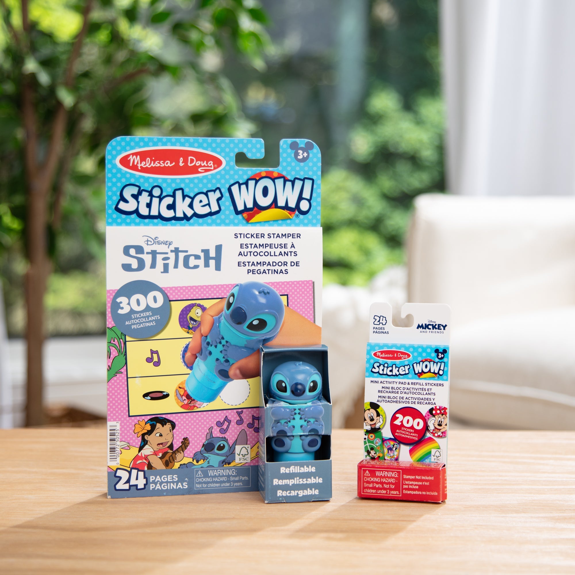 Sticker WOW!™ Disney Stitch Bundle: Activity Pad & Sticker Stamper + Mini Activity Pad and 200 Refill Stickers