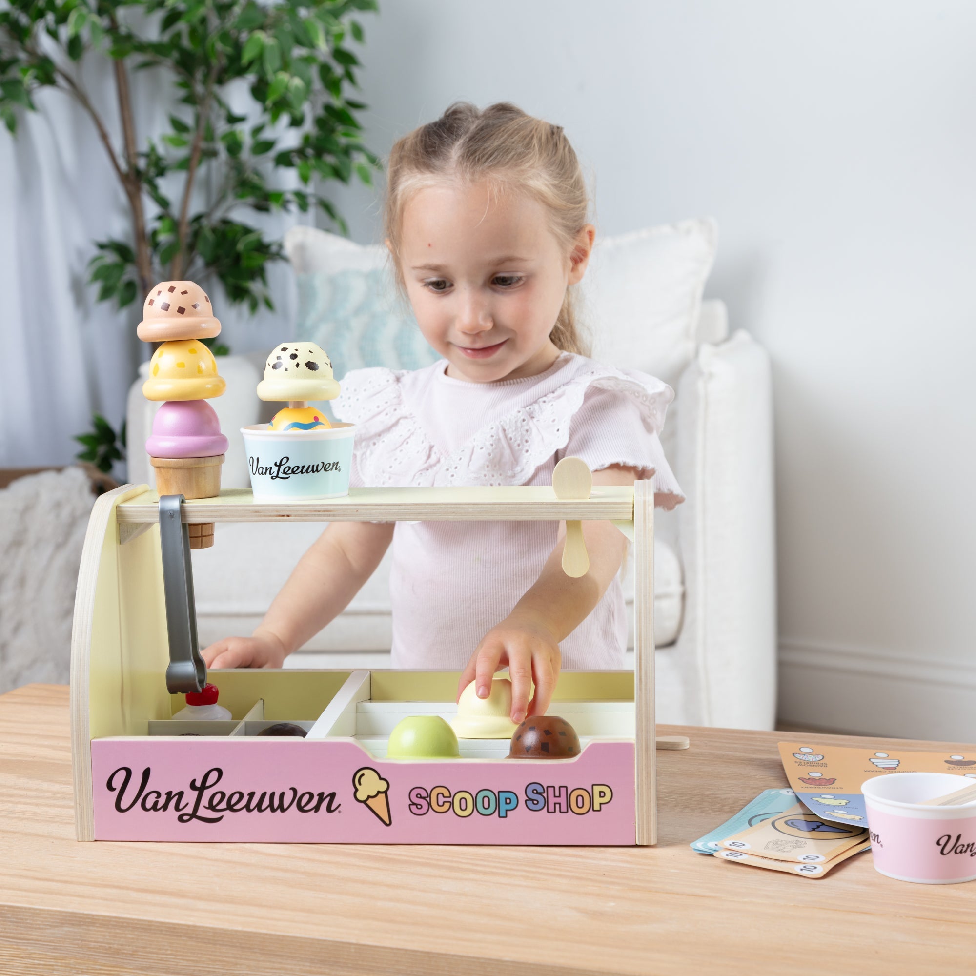 Melissa & Doug x Van Leeuwen Wooden Ice Cream Counter