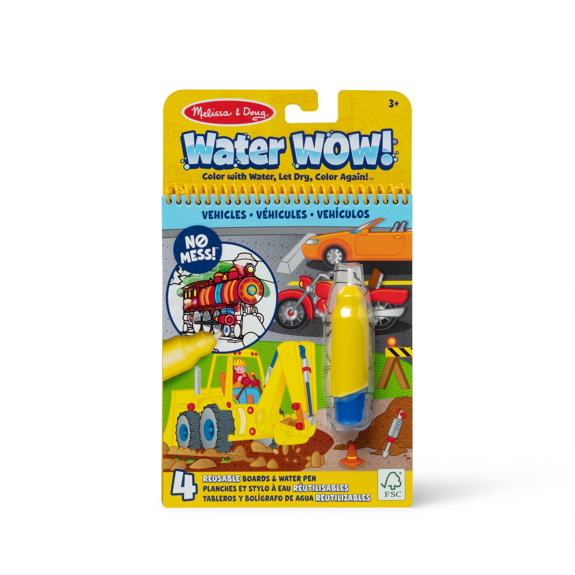 On the Go Water WOW!™ Water Reveal Pad – Vehicles