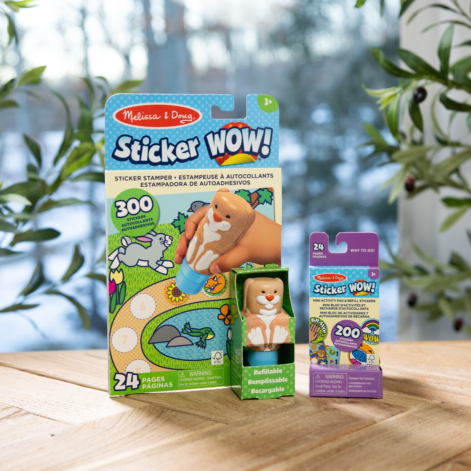Sticker WOW!™Bunny Bundle: Activity Pad & Sticker Stamper + Mini Activity Pad and 200 Refill Stickers