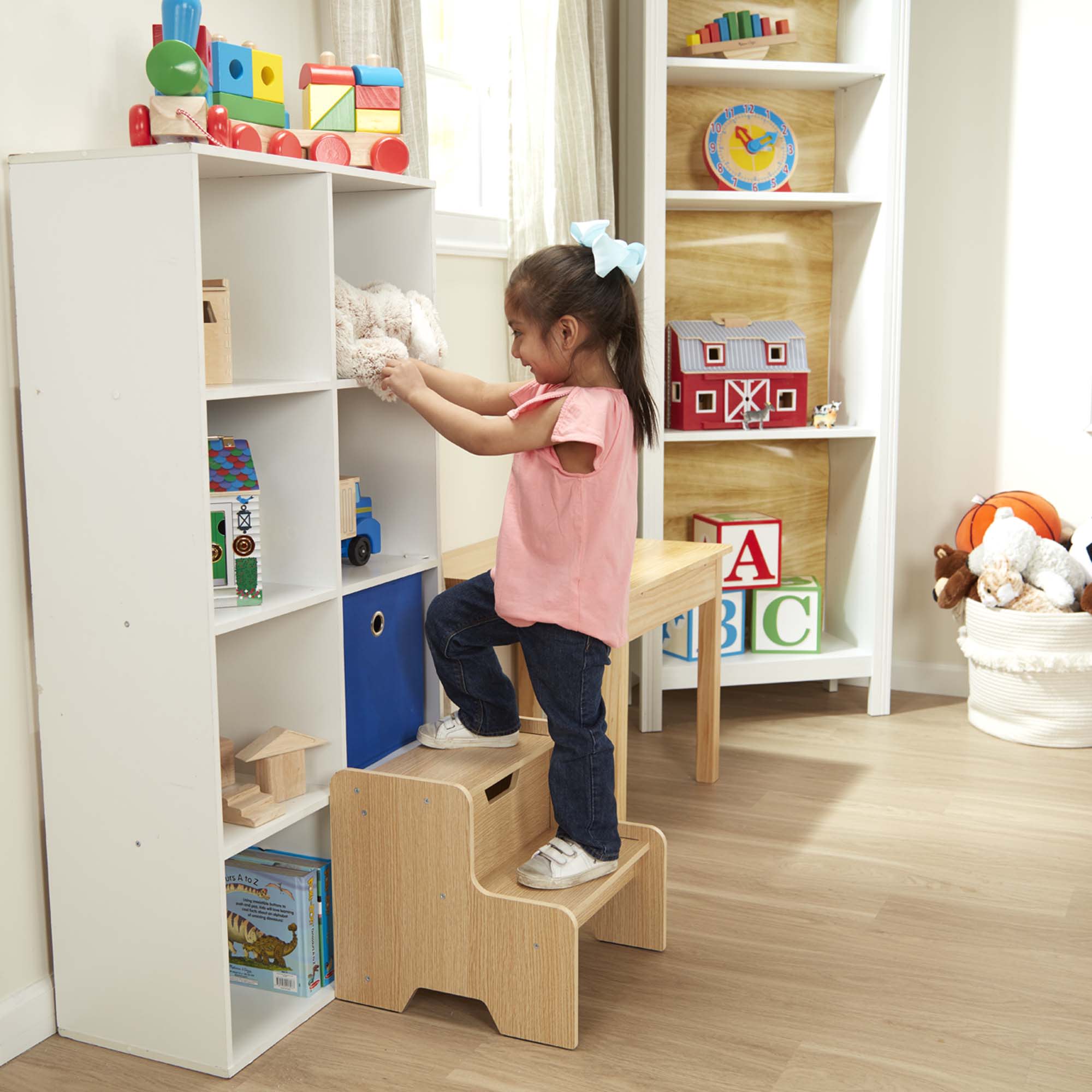 Wooden Step Stool - Natural