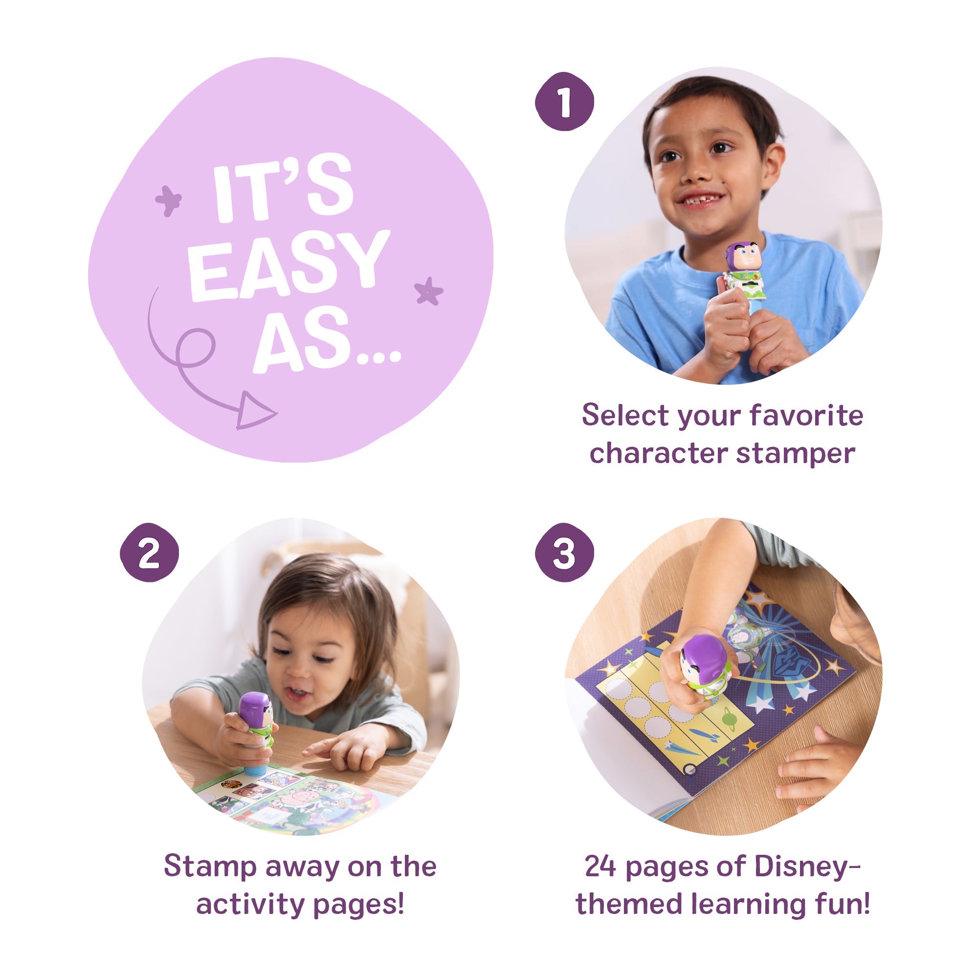 Sticker WOW!™ Disney Toy Story Buzz Lightyear Bundle: Activity Pad & Sticker Stamper + Mini Activity Pad and 200 Refill Stickers
