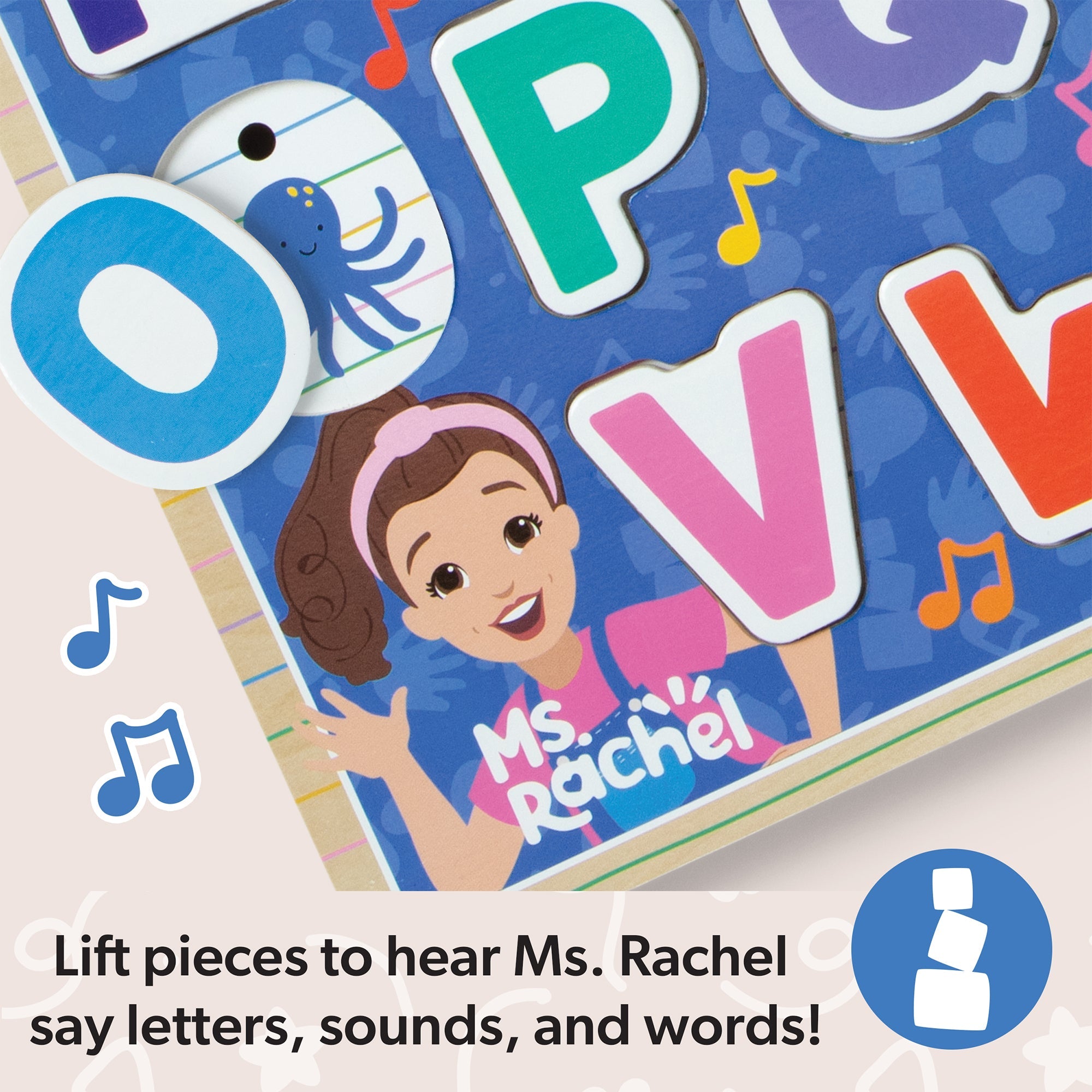 Ms. Rachel™ Wooden Phonics Alphabet Sound Puzzle - 26 Pieces