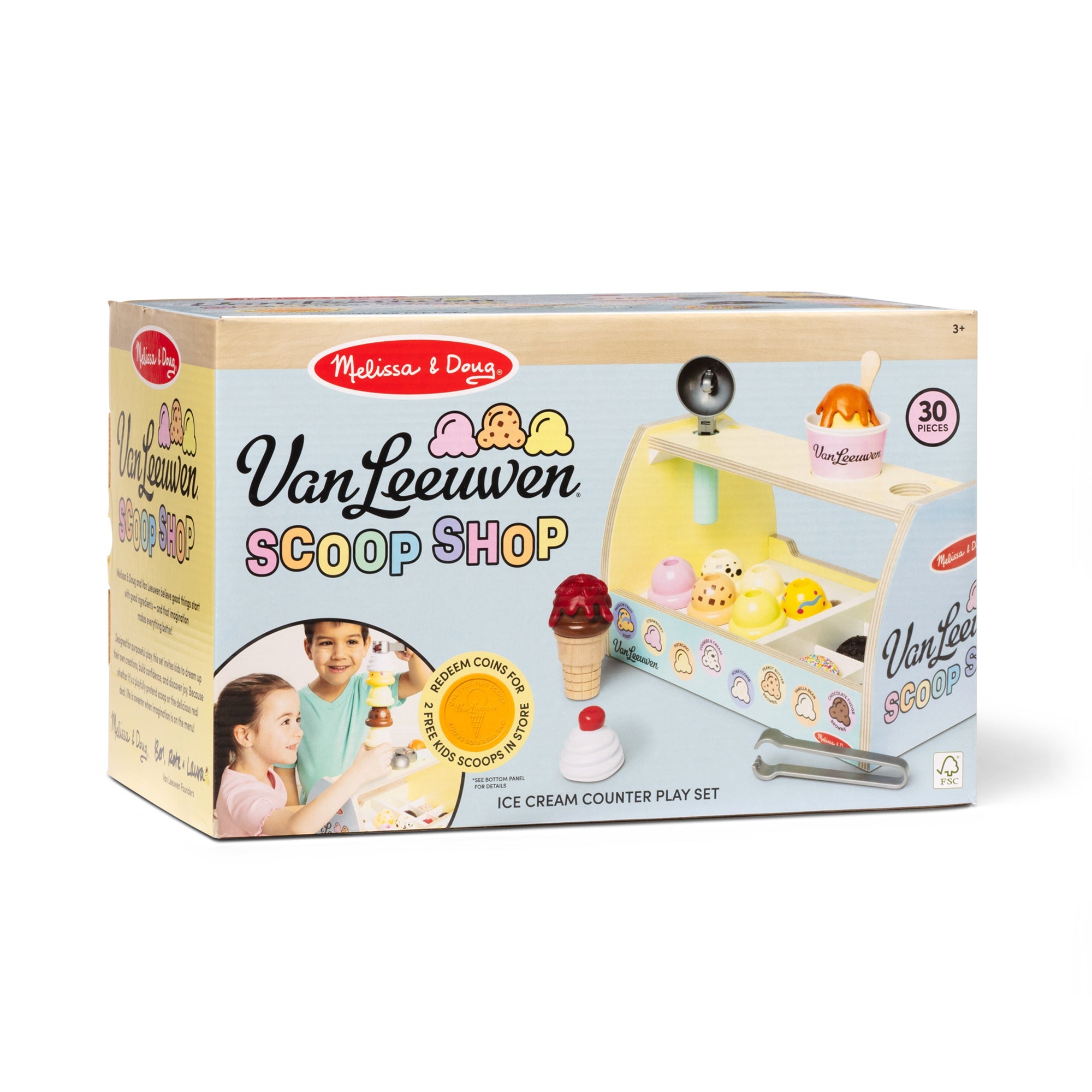 Melissa & Doug x Van Leeuwen Wooden Ice Cream Counter