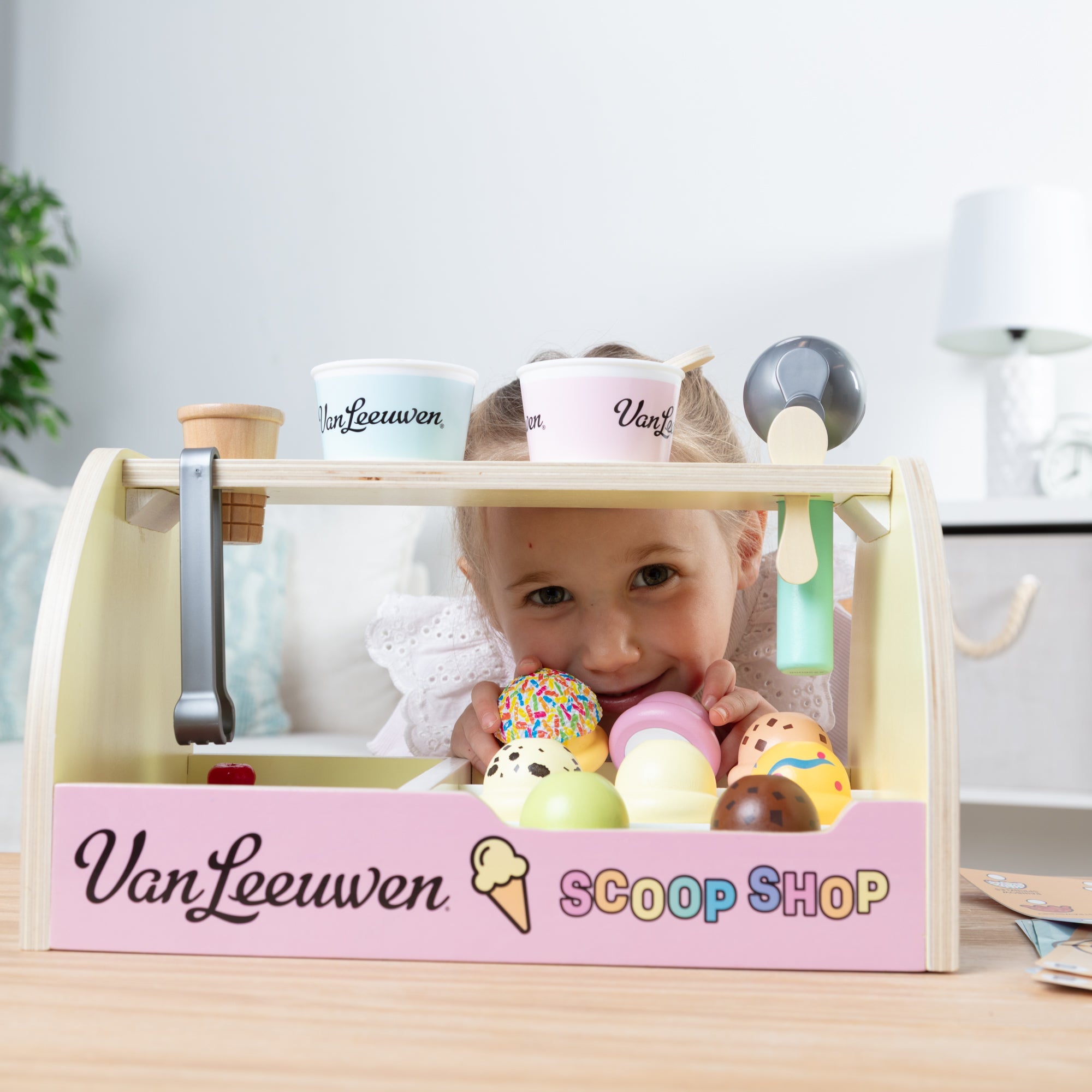 Melissa & Doug x Van Leeuwen Wooden Ice Cream Counter