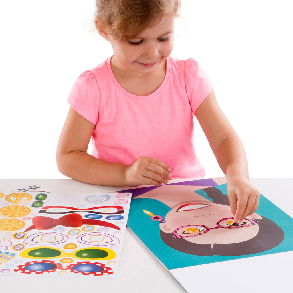 Make-a-Face Sticker Pad - Fashion Faces