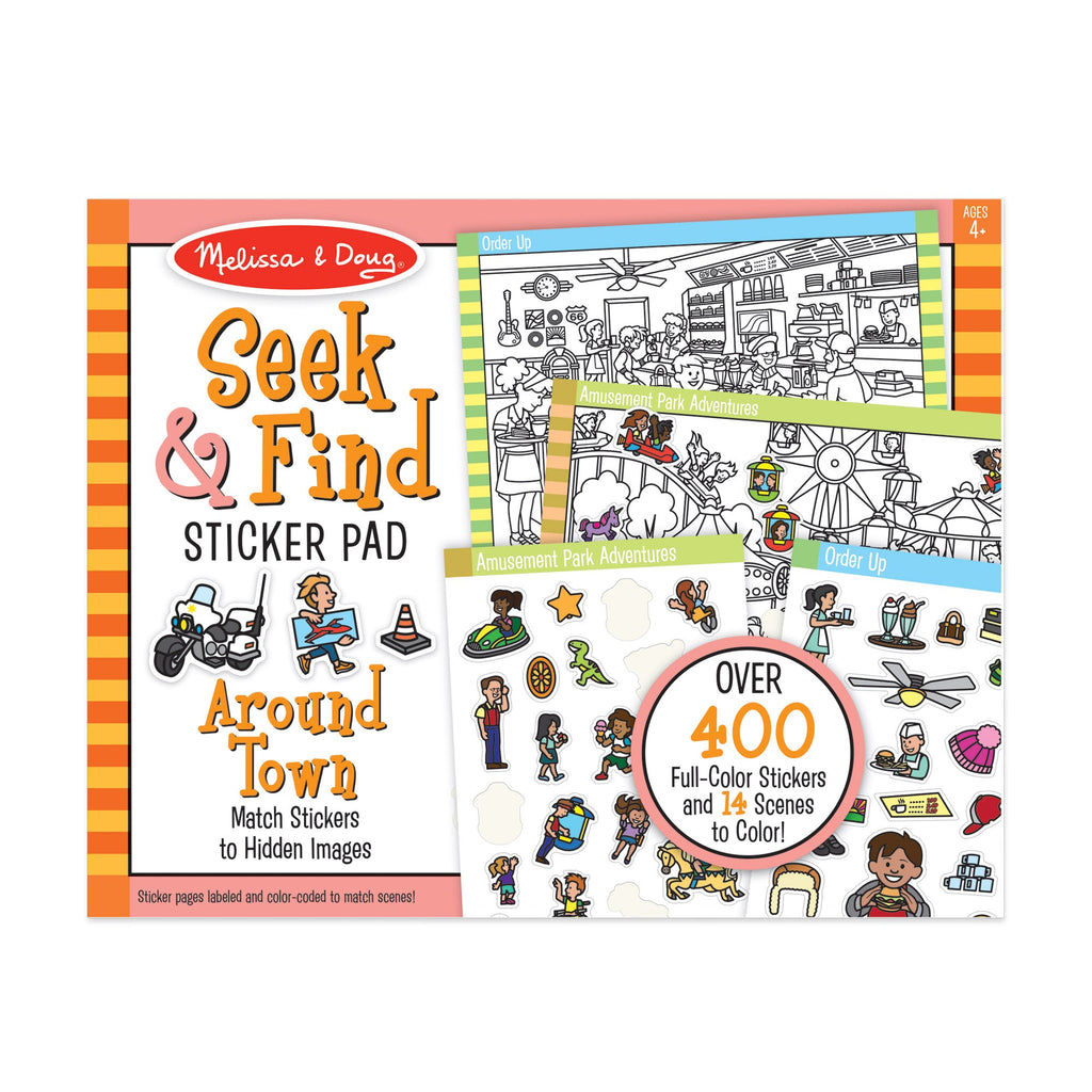 Seek & Find Sticker Pad – Around Town