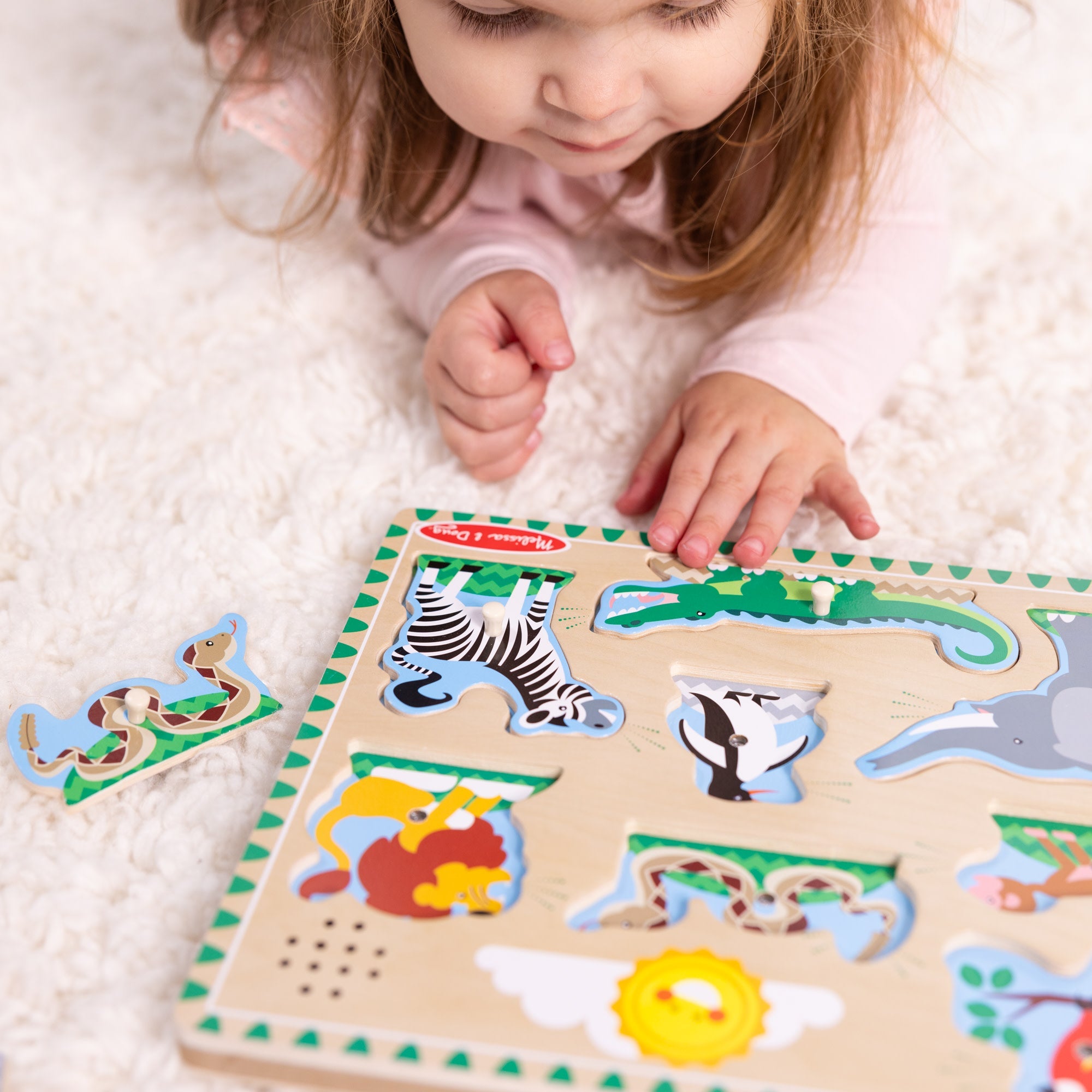 Zoo Animals Sound Puzzle - 8 Pieces
