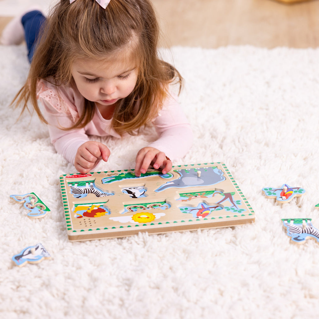 Zoo Animals Sound Puzzle - 8 Pieces