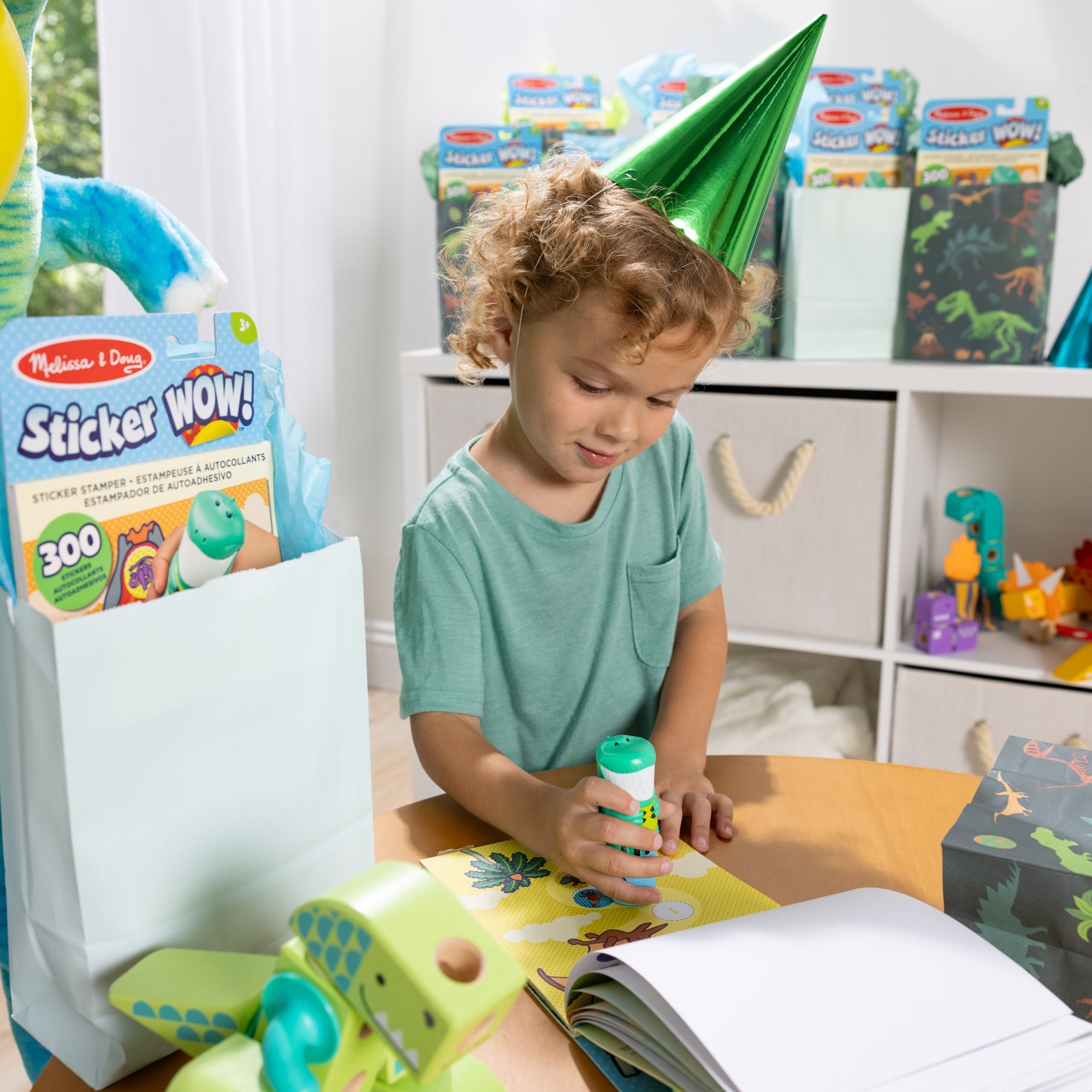 Sticker WOW!™ Activity Pad & Sticker Stamper 12-PACK  - Dinosaur