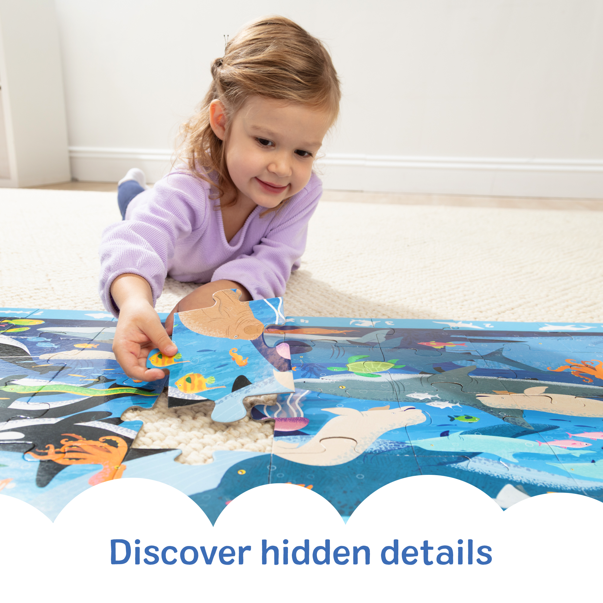 Search & Find Beneath the Waves Floor Puzzle - 48 Pieces