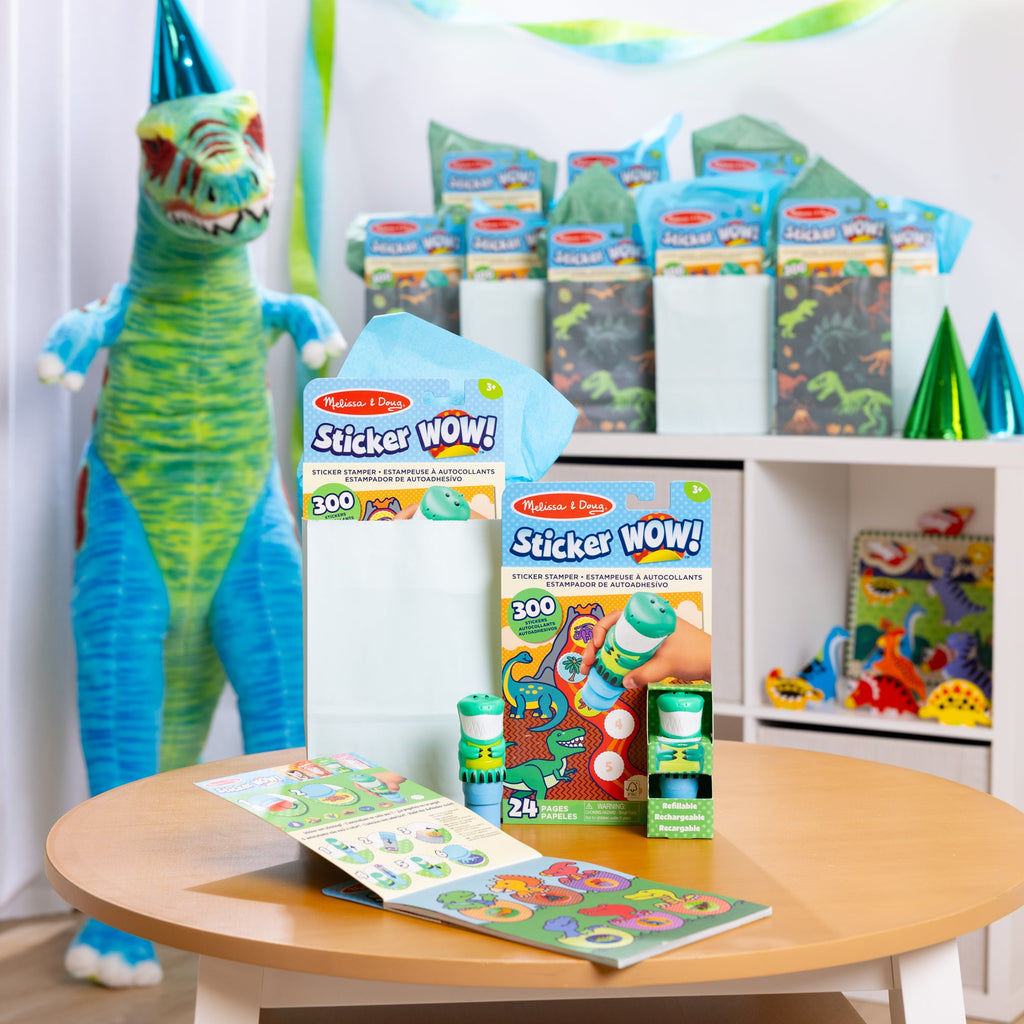 Sticker WOW!™ Activity Pad & Sticker Stamper 12-PACK  - Dinosaur