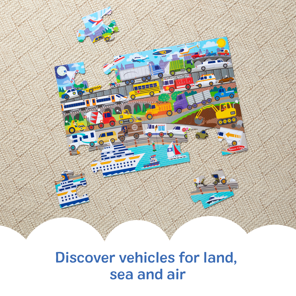 Traffic Jam Floor Puzzle - 24 Pieces