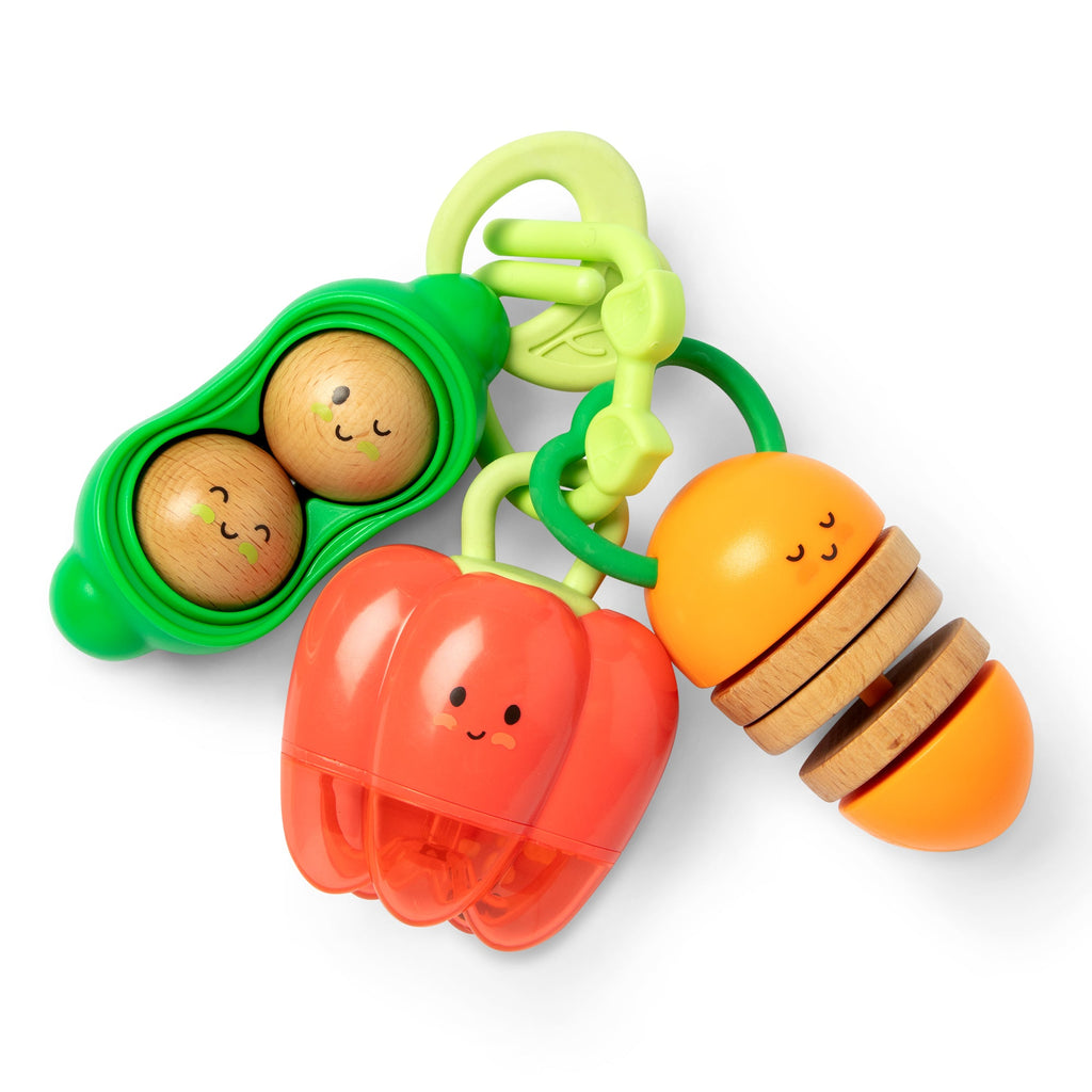 Farmers Market Veggie Rattles Trio