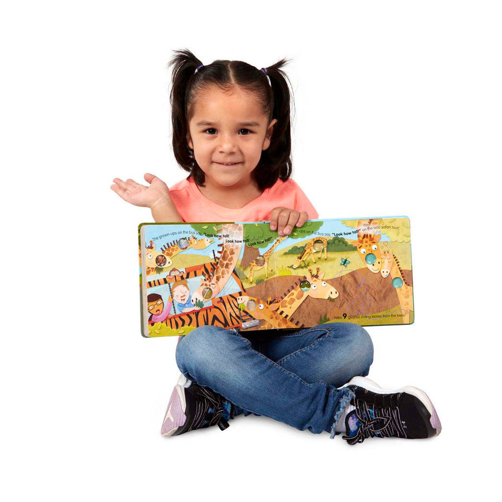 Poke-a-Dot: The Wheels on the Bus Wild Safari Board Book