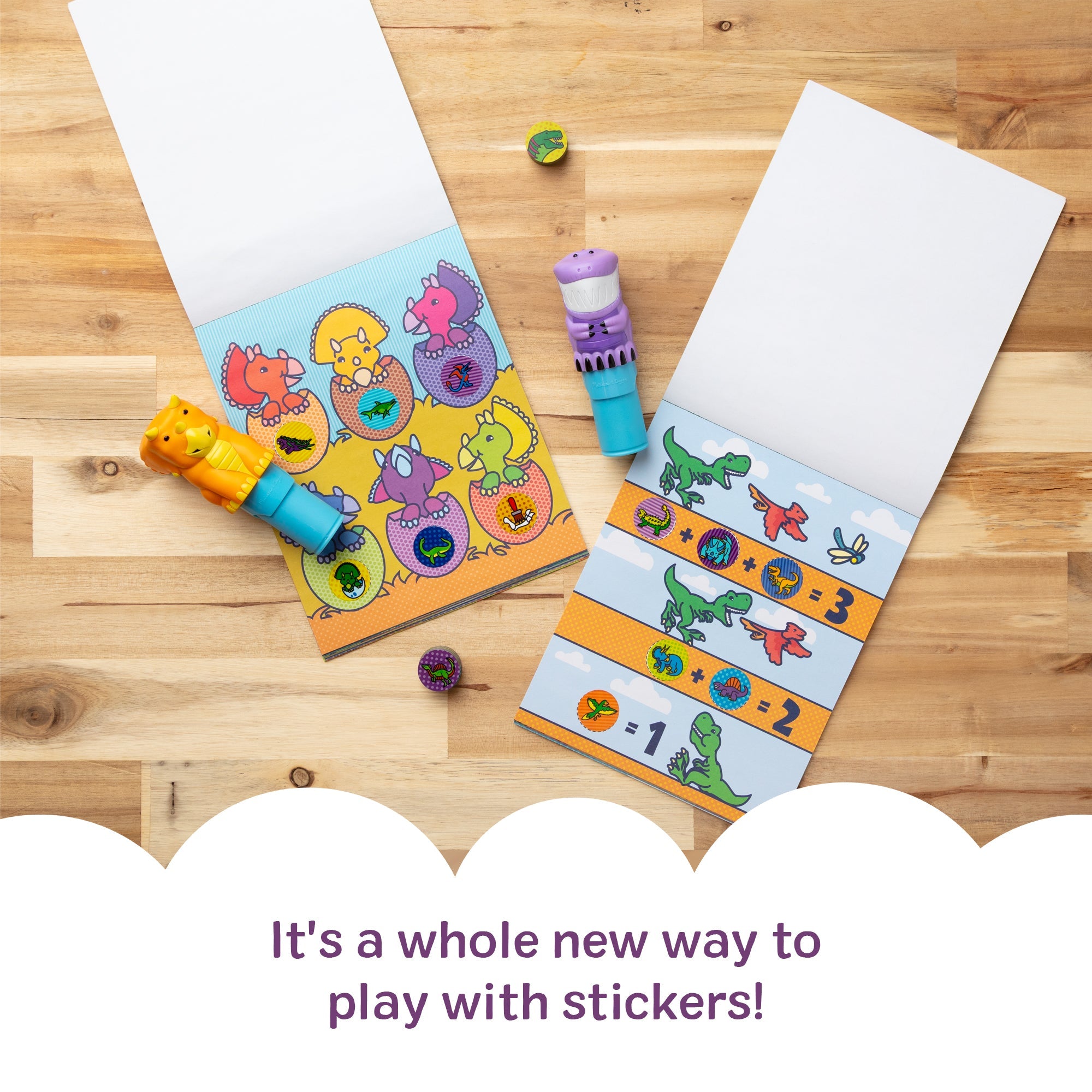 Sticker WOW!™ Activity Pad & Sticker Stamper Value Pack - Dinosaur