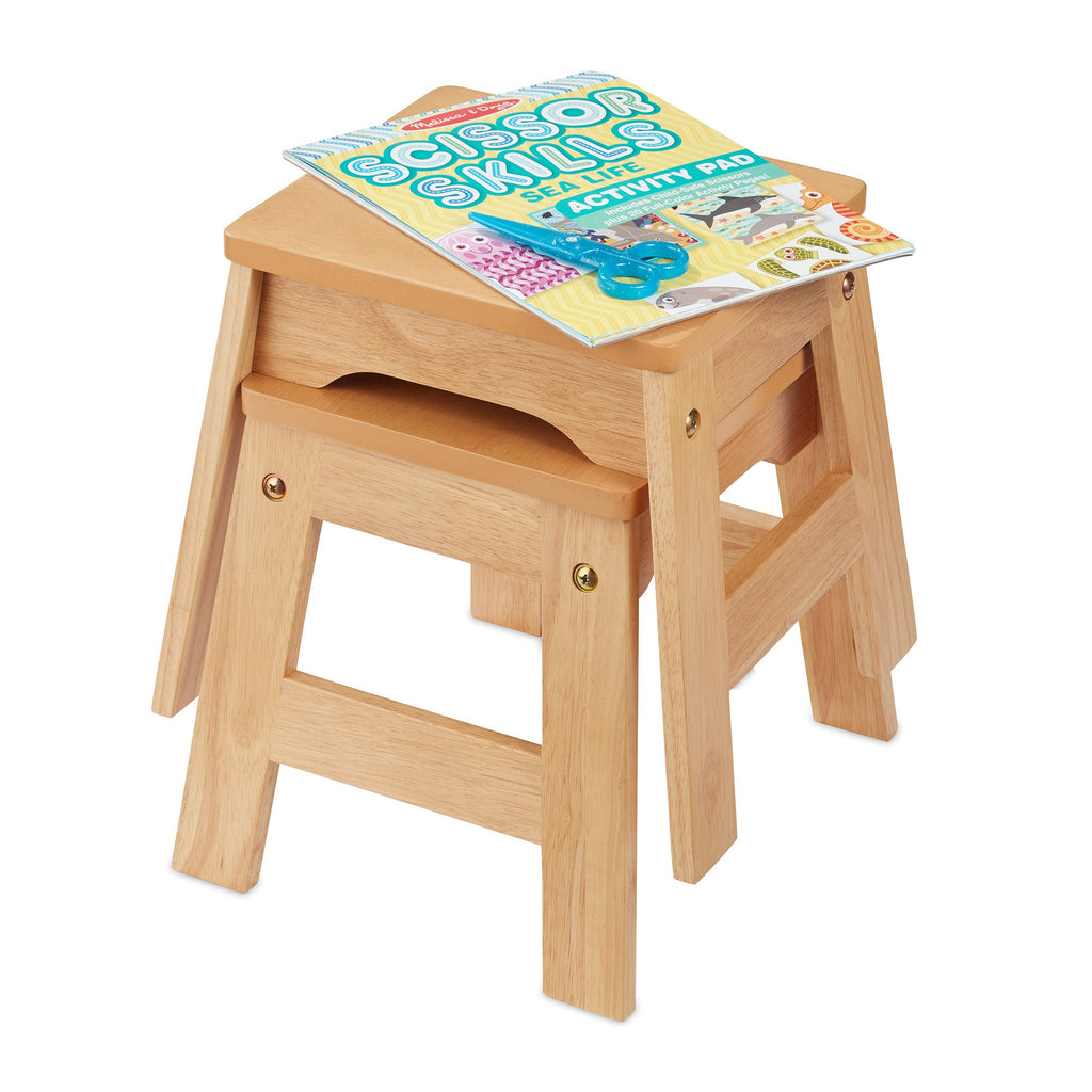 Wooden Stools  – Set of 2