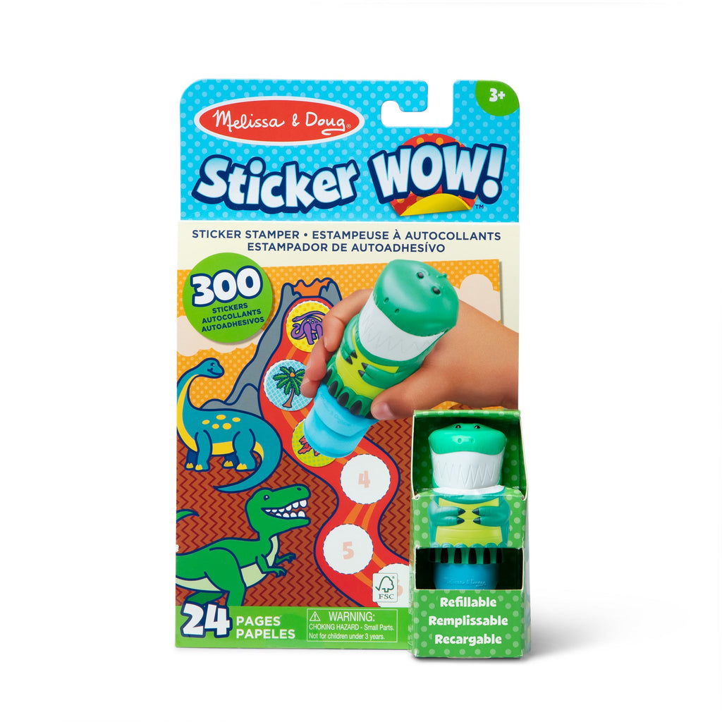 Sticker WOW!™ Activity Pad & Sticker Stamper 12-PACK  - Dinosaur