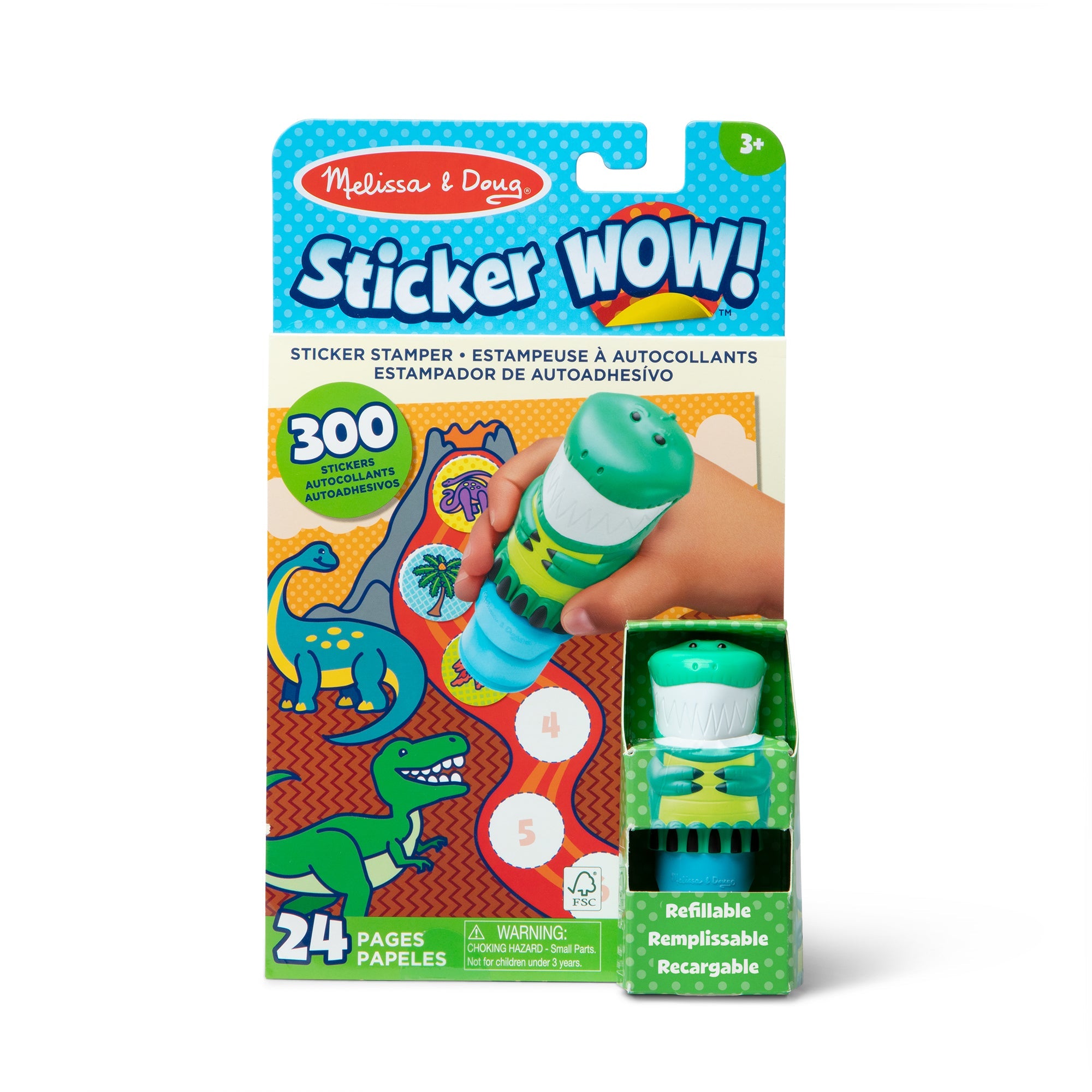 Sticker WOW!™ Activity Pad & Sticker Stamper  - Dinosaur