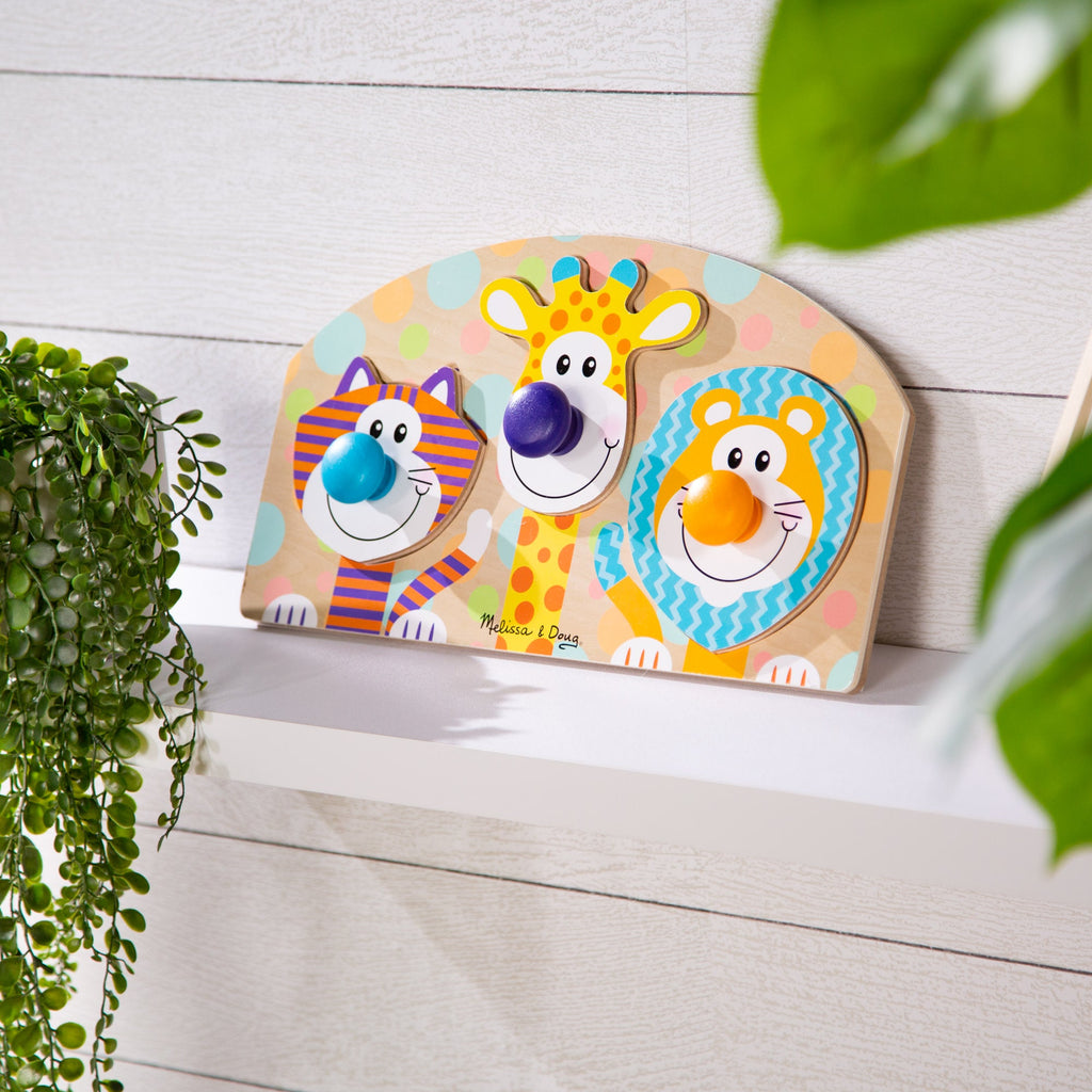 Safari Jumbo Peg Puzzle - 3 Pieces