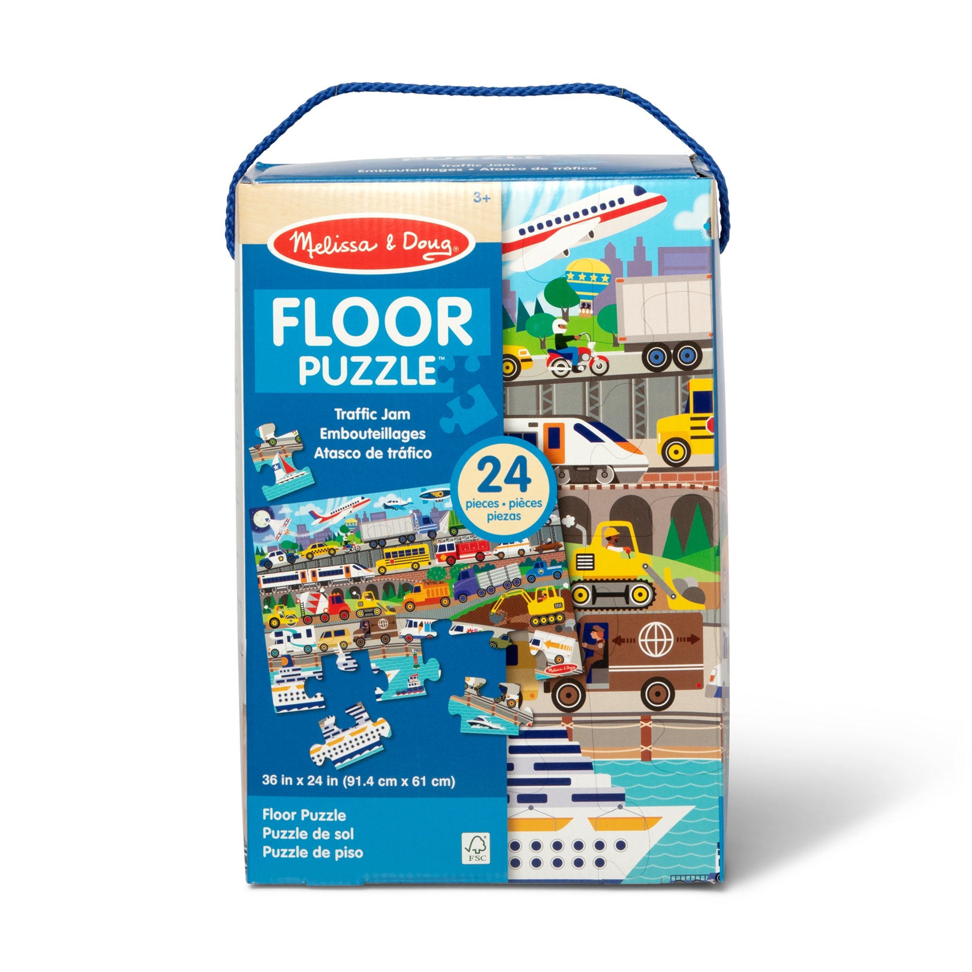 Traffic Jam Floor Puzzle - 24 Pieces