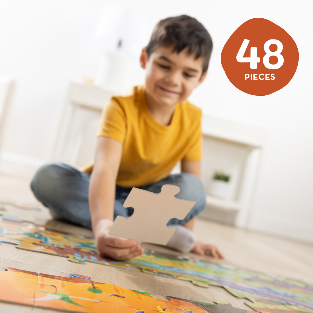 Land of Dinosaurs Floor Puzzle - 48 Pieces