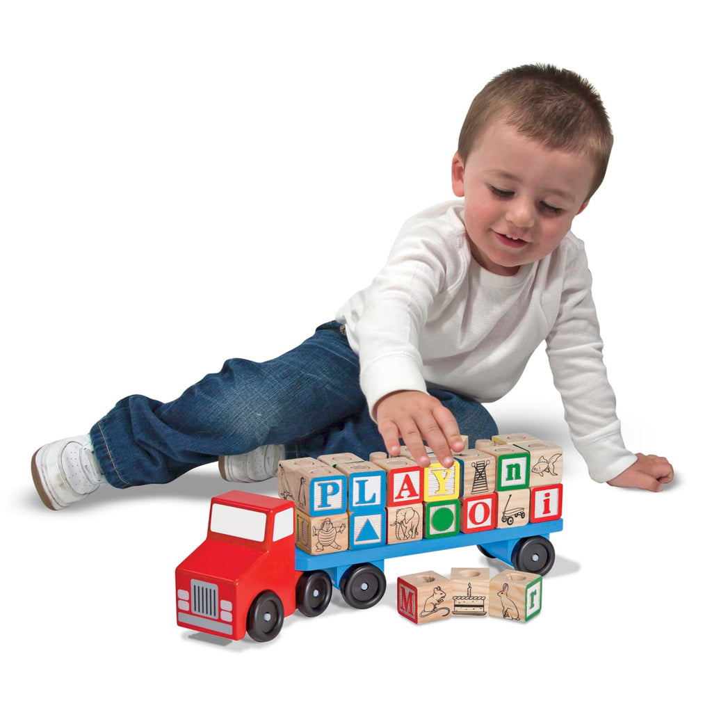 Alphabet Blocks Wooden Truck