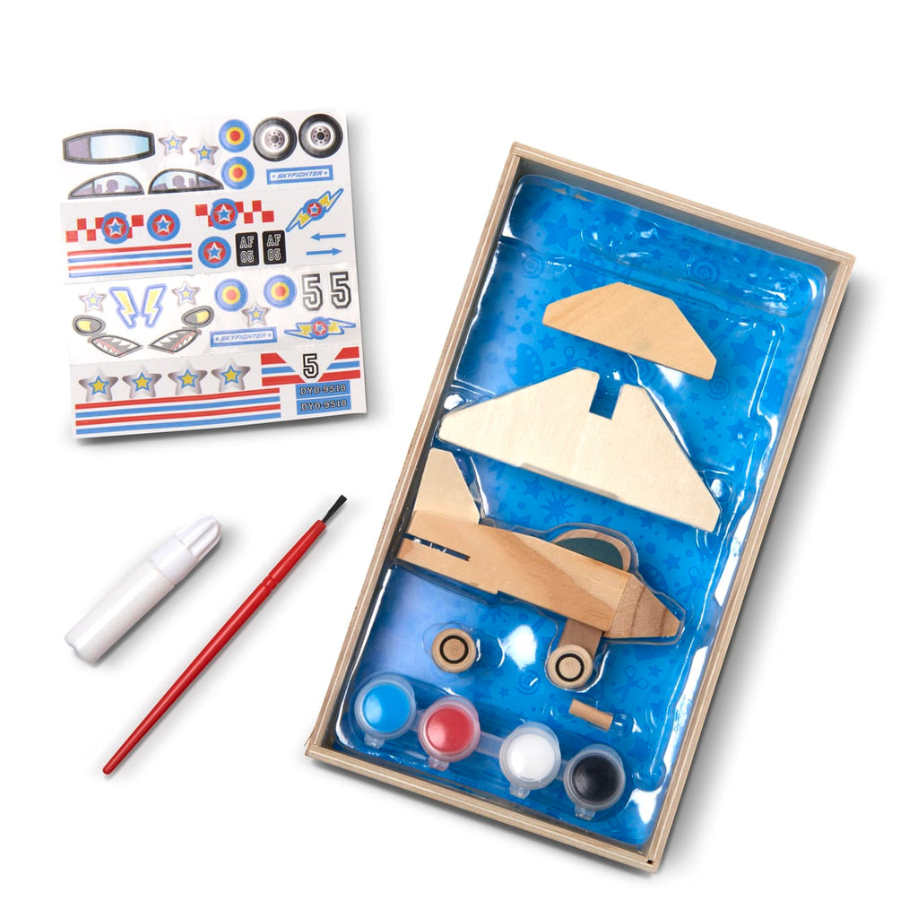 Decorate-Your-Own Wooden Plane