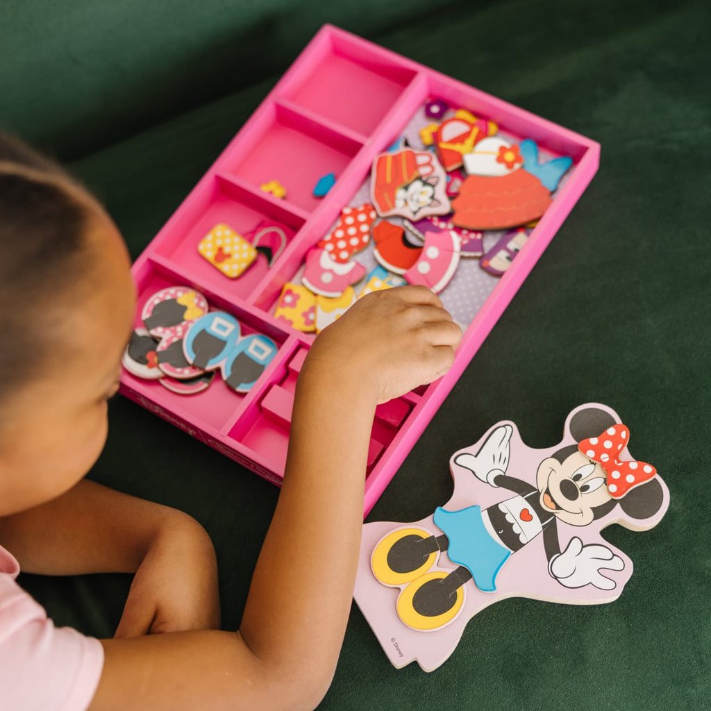 Disney Minnie Wooden Magnetic Dress-Up