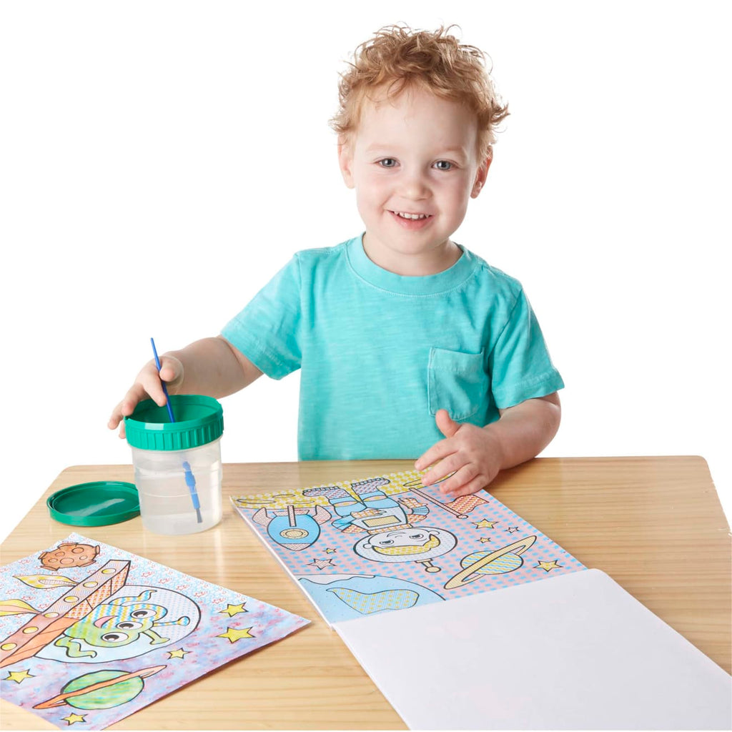 My First Paint With Water Kids' Art Pad With Paintbrush - Pirates, Space, Construction, and More