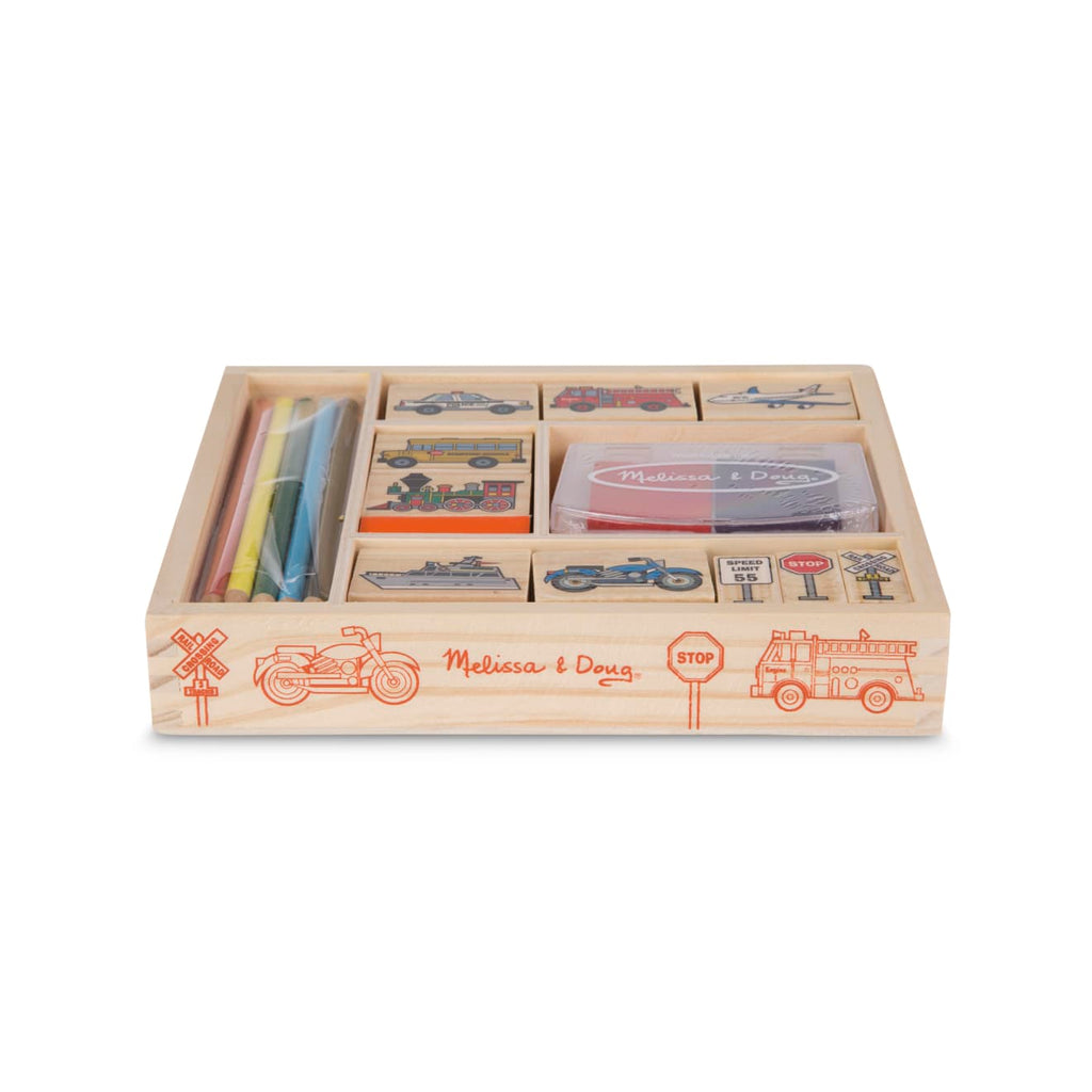 Wooden Stamp Set - Vehicles