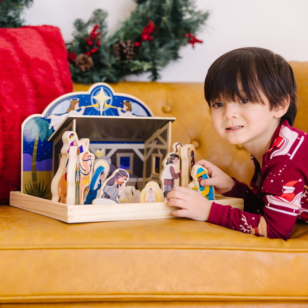 Wooden Christmas Nativity Set