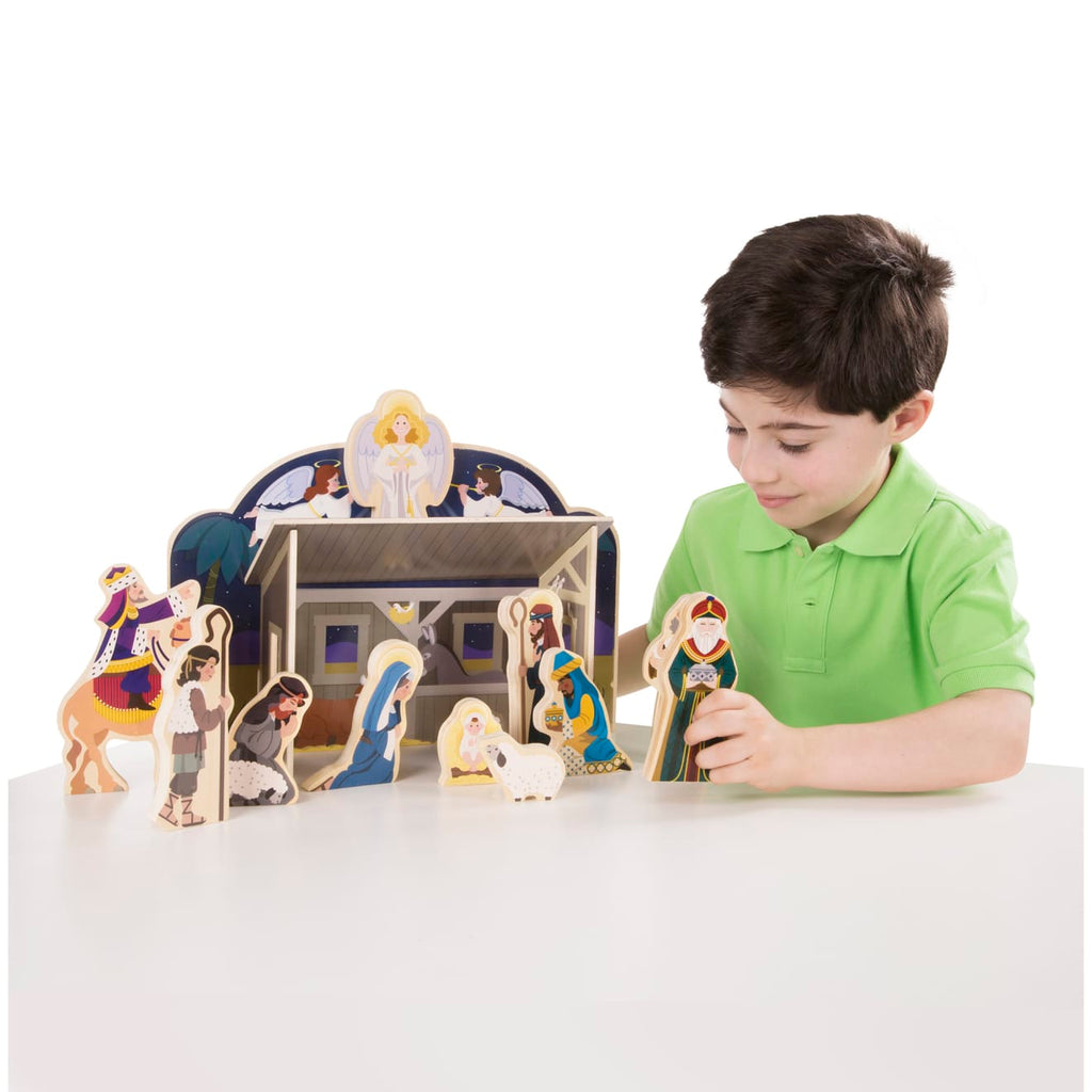 Wooden Christmas Nativity Set