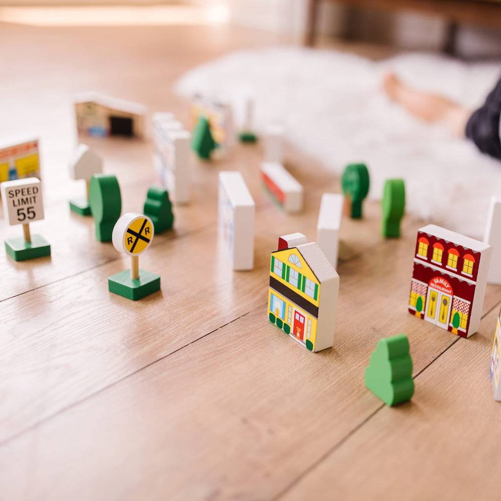 Wooden Town Play Set