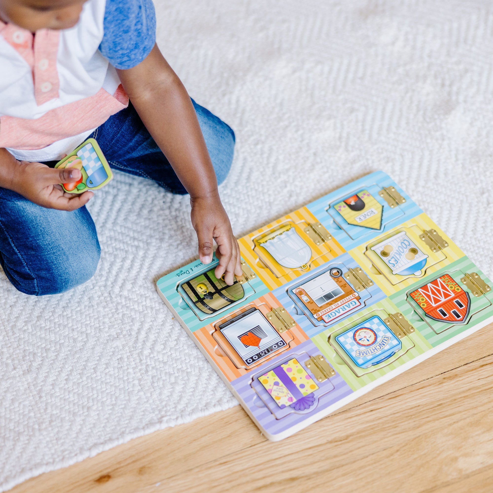 Wooden Magnetic Hide & Seek Board