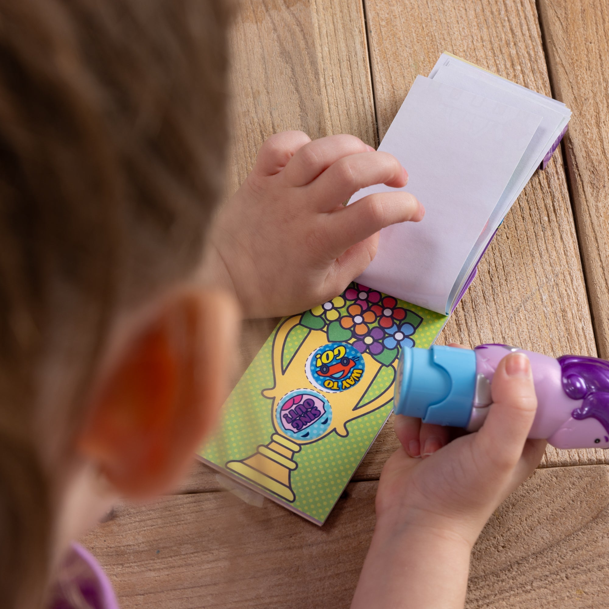 Sticker WOW!™ Mini Activity Pad & Refill Stickers - Way to Go! (200+ Stickers, Stamper Not Included)