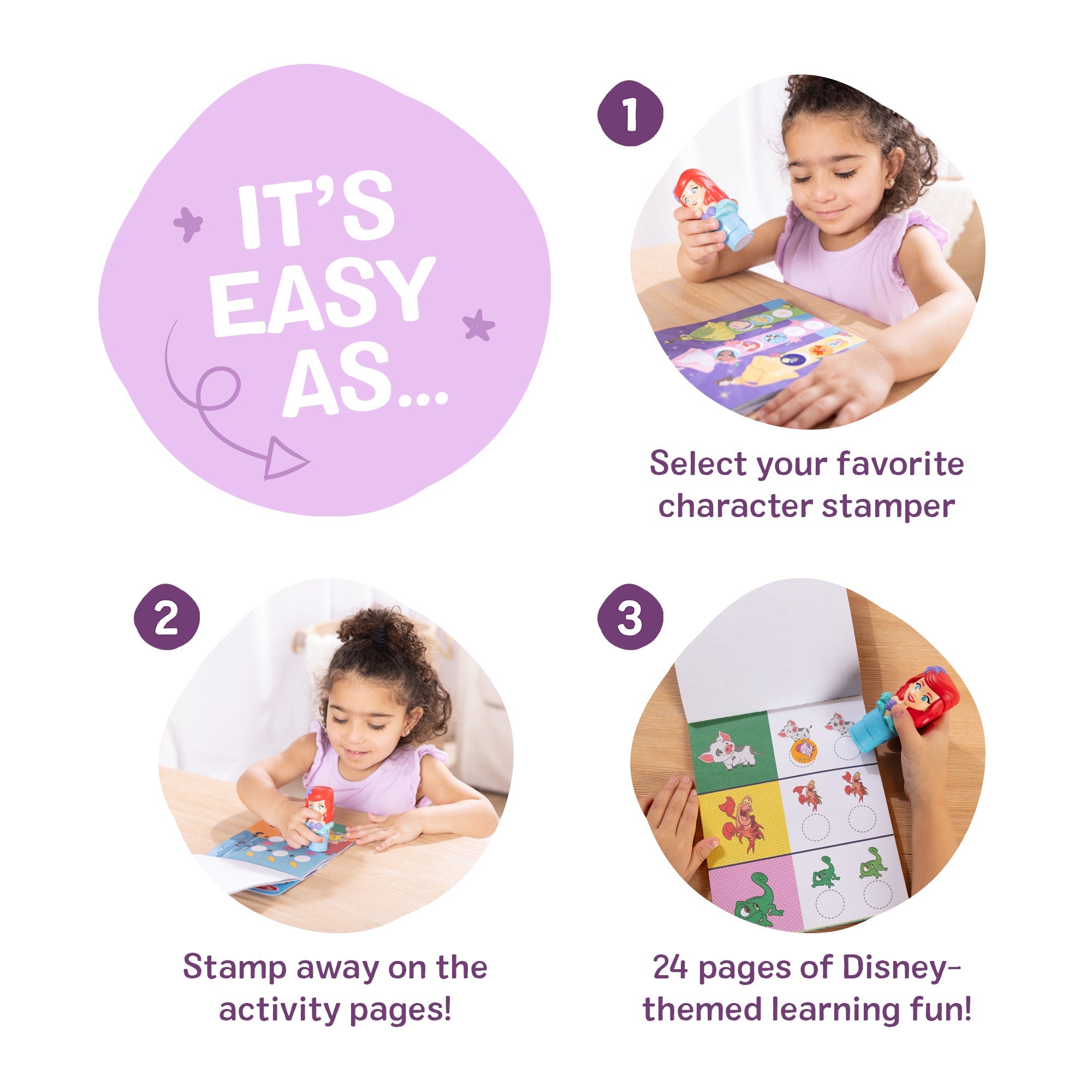 Sticker WOW!™ Disney Ariel Bundle: Activity Pad & Sticker Stamper + Mini Activity Pad and 200 Refill Stickers