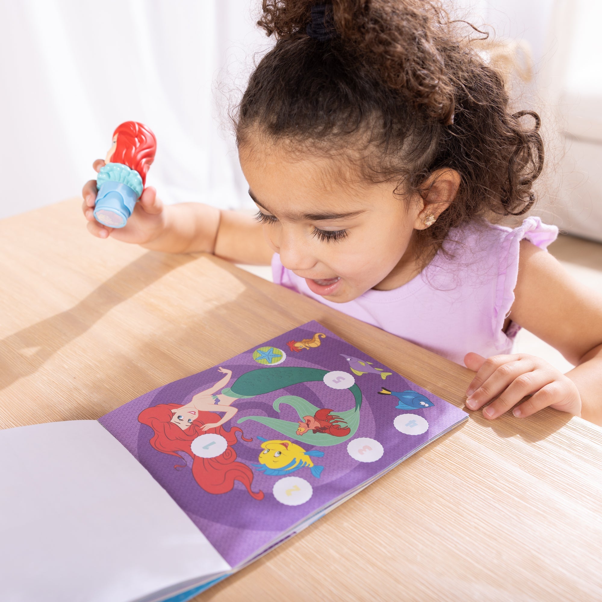 Sticker WOW!™ Disney Ariel Bundle: Activity Pad & Sticker Stamper + Mini Activity Pad and 200 Refill Stickers