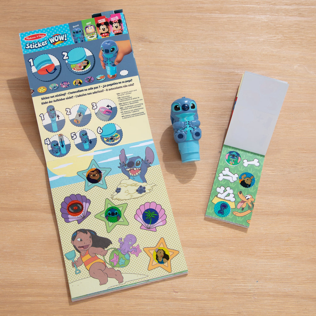 Sticker WOW!™ Disney Stitch Bundle: Activity Pad & Sticker Stamper + Mini Activity Pad and 200 Refill Stickers