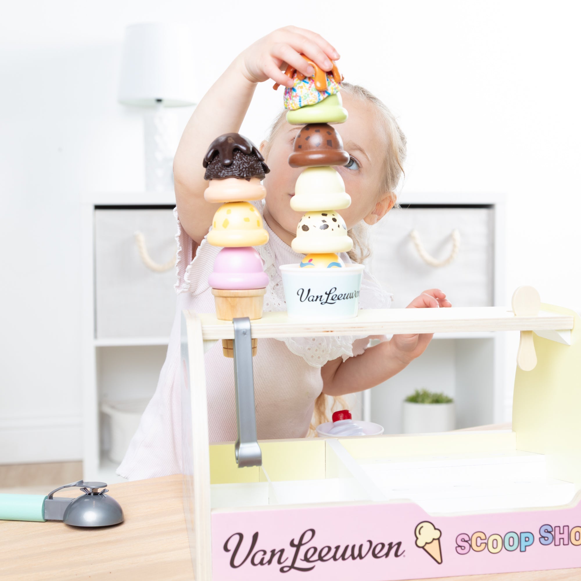 Melissa & Doug x Van Leeuwen Wooden Ice Cream Counter