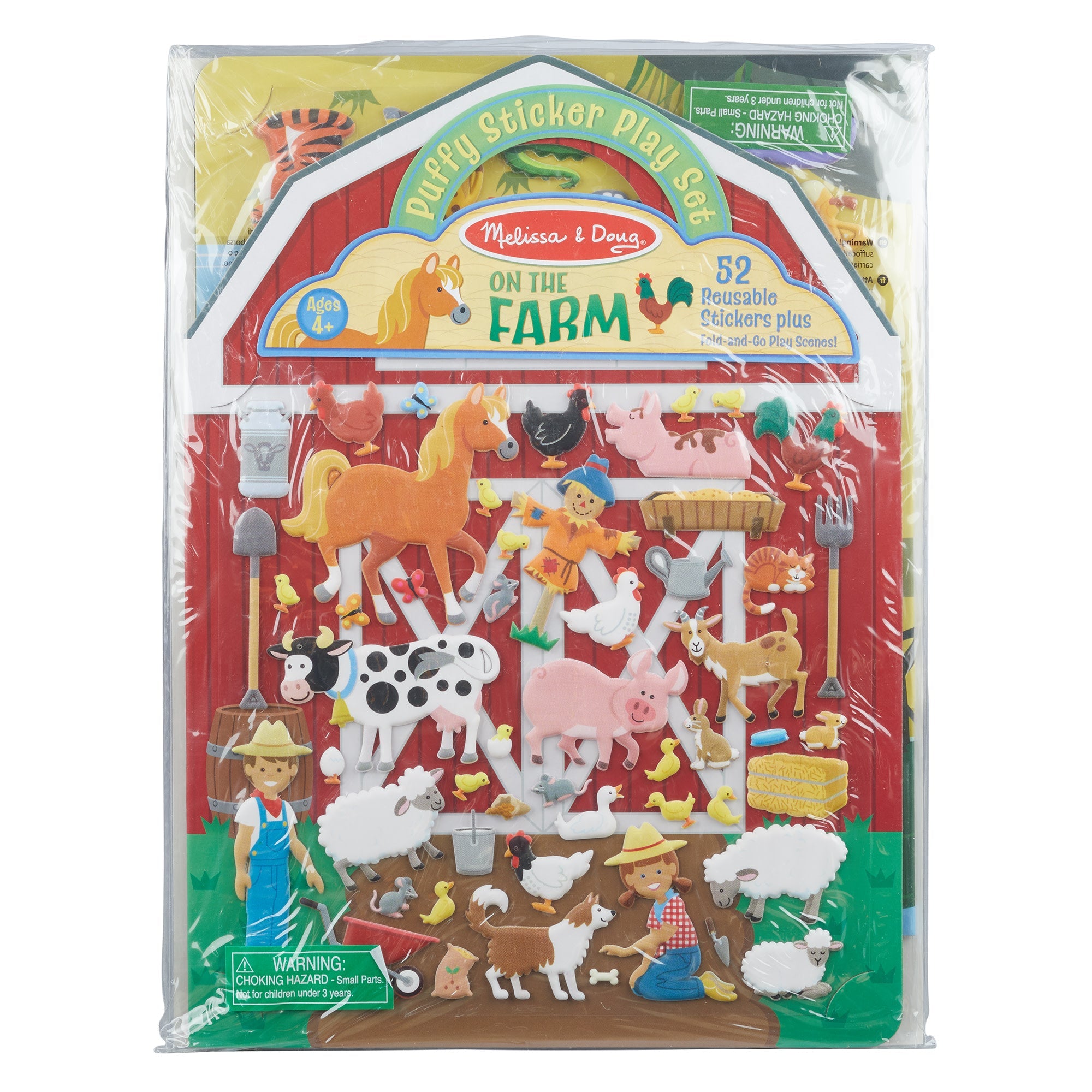Puffy Sticker Play Set 3-Pack: On the Farm, Safari, Chipmunk House