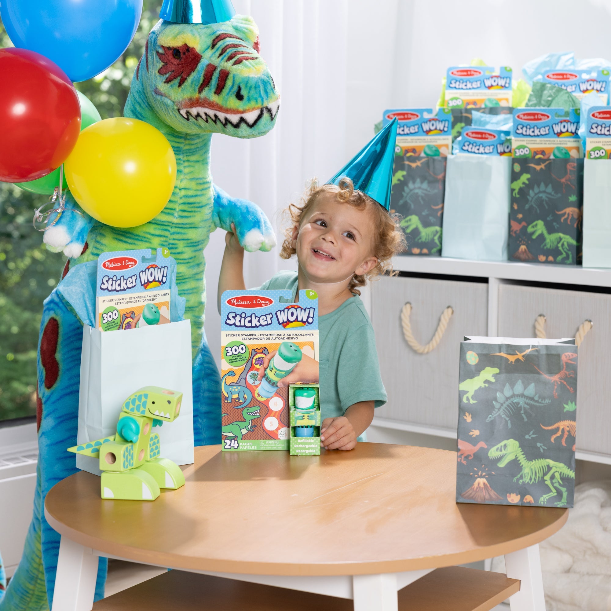 Sticker WOW!™ Activity Pad & Sticker Stamper 12-PACK  - Dinosaur