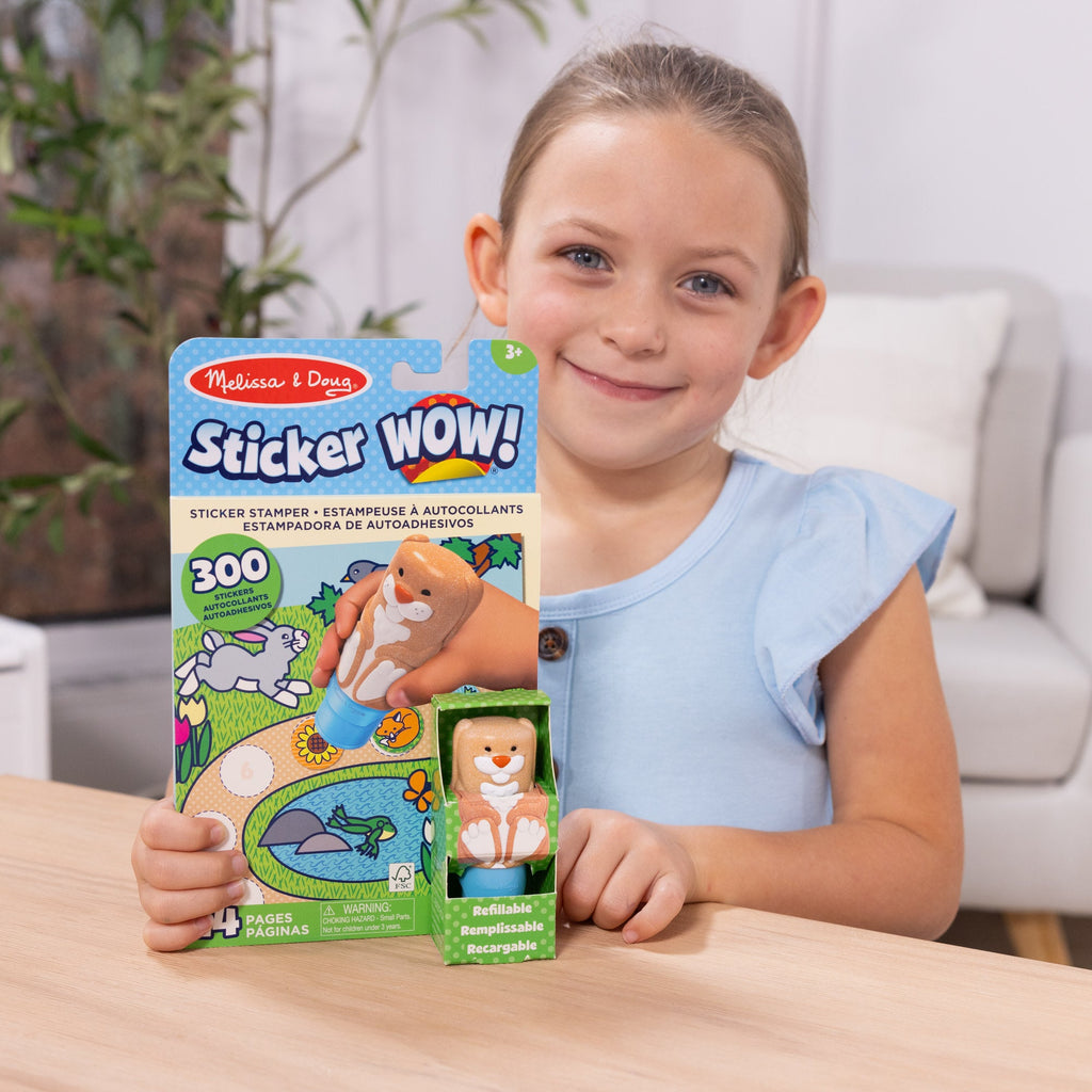 Sticker WOW!™Bunny Bundle: Activity Pad & Sticker Stamper + Mini Activity Pad and 200 Refill Stickers